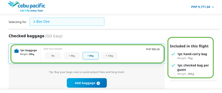 Palawan Flights - Luggage Tips