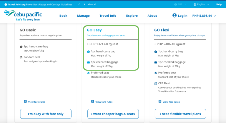 Palawan Flights - Luggage Tips