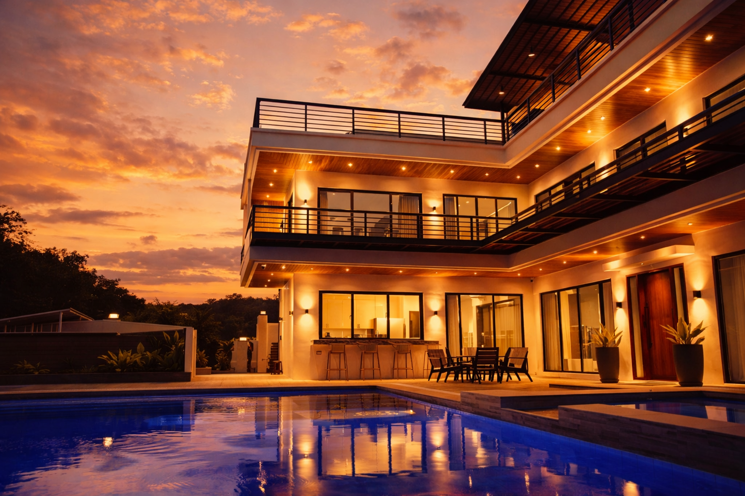 Hillside Ocean View Villa with Pool